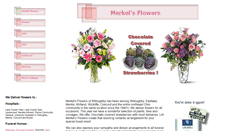Desktop Screenshot of merkelsflowers.com