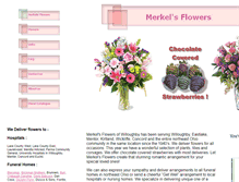 Tablet Screenshot of merkelsflowers.com
